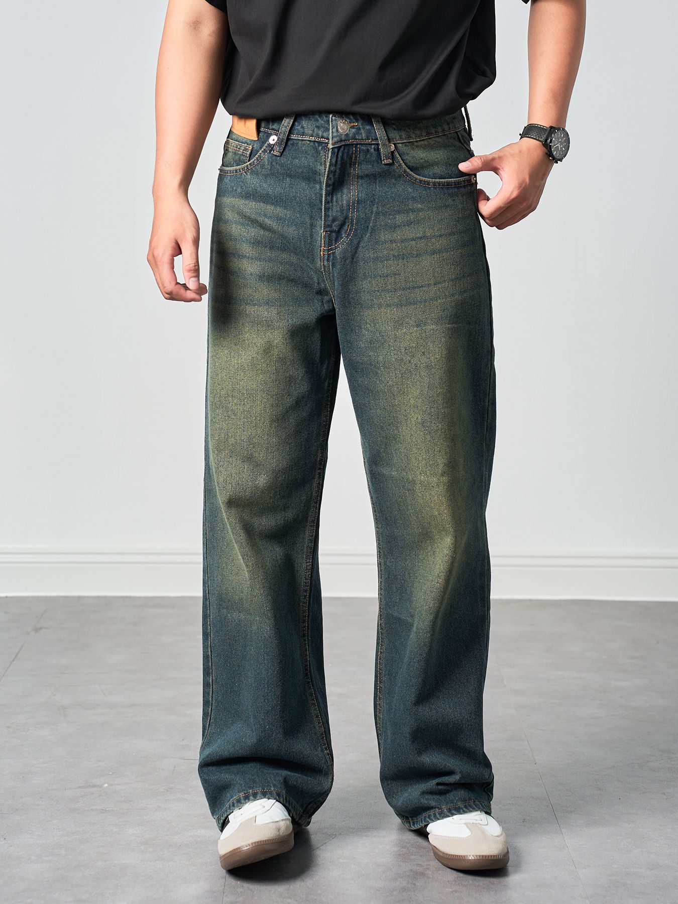 Quần jean wideleg ống rộng 63 moss