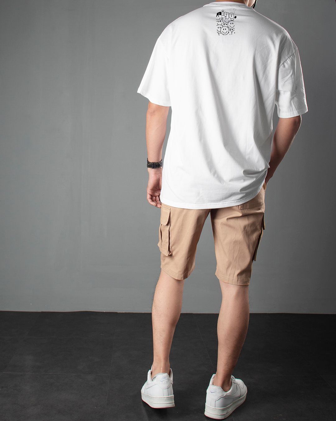 SMILE TEE LG NIGO TRẮNG