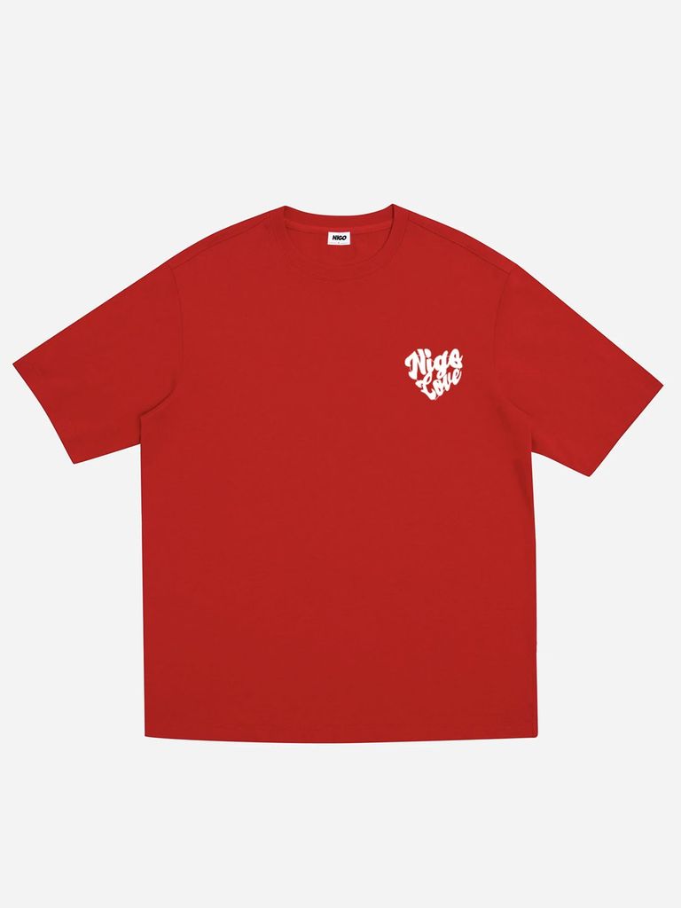 Áo thun over more love đỏ