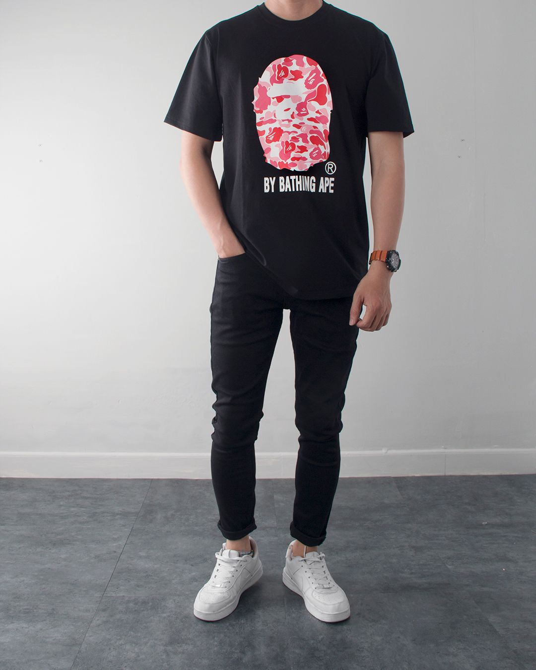 Thun đen ape head hồng