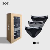  Combo 3 Quần lót nữ Cotton Logo Zoe  - Xám 