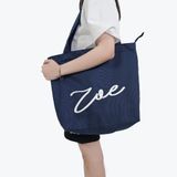  Túi Tote Bag Xanh Navy ZOE 