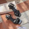 Sandal 6p gót tròn mũi vuông quai dúm - MS: S6-85001