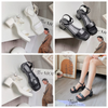 Sandal 5p gót mũi vuông quai ngang - MS: S5-58005