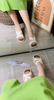 Sandal 2p gót tròn mũi vuông quai xoắn - MS: S2-25001