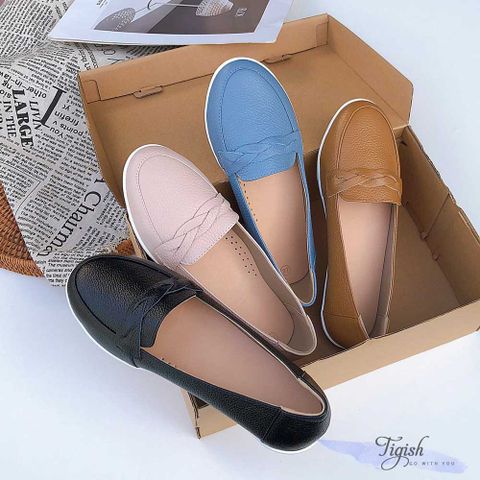  Giày Slip on đế đỏ phối quai ngang xoắn - MS: SL-59004 