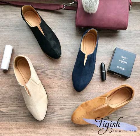  Slip on Tigish đế đúc cổ V 