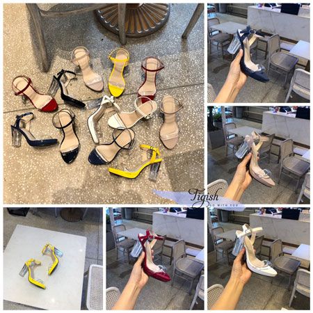  Giày Sandal 9p đúp mũi gót quai trong mika 02 - MS: S9-23008 