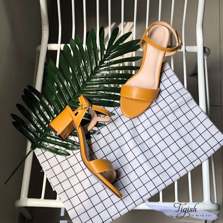  Giày Sandal 5p bảng ngang mũi tròn - MS: S5-06017 