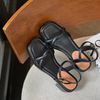 Sandal 5p bánh mì mũi vuông 2 quai xoắn - MS: S3-25006