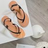 Sandal mũi tròn kẹp ngón hậu khóa talong may chỉ - MS: SX-25042