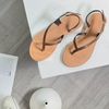 Sandal mũi tròn kẹp ngón hậu khóa talong may chỉ - MS: SX-25042