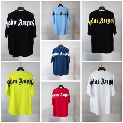  PALM ANGELS LOGO COLLAR BACK T-SHIRT 