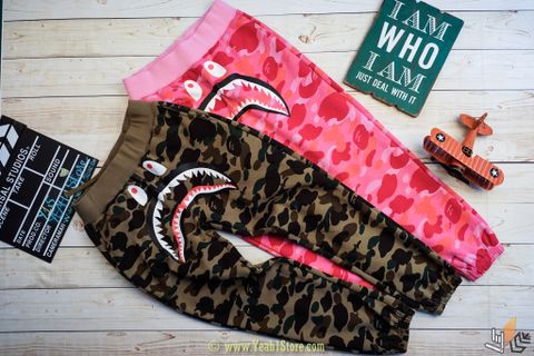  COLOR CAMO SHARK SLIM SWEAT PANTS 