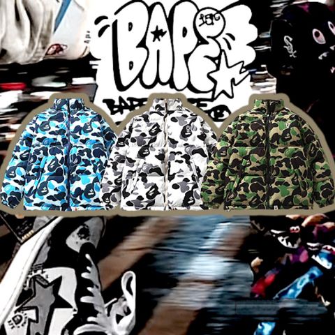  BAPE® ABC CAMO REVERSIBLE DOWN JACKET RELAXED FIT MENS/LADIES 