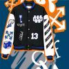Off White™ Black/Ivory Bomber Jacket With Patches (BEST VERSION)