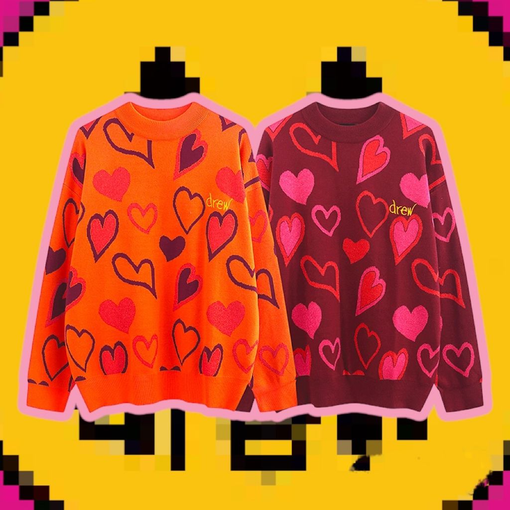 Drew House Scribble Hearts Sweater (BEST VERSION)