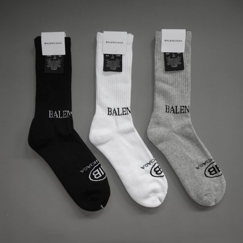  B A L E N C I A G A SOCKS GREY/BLACK/WHITE 