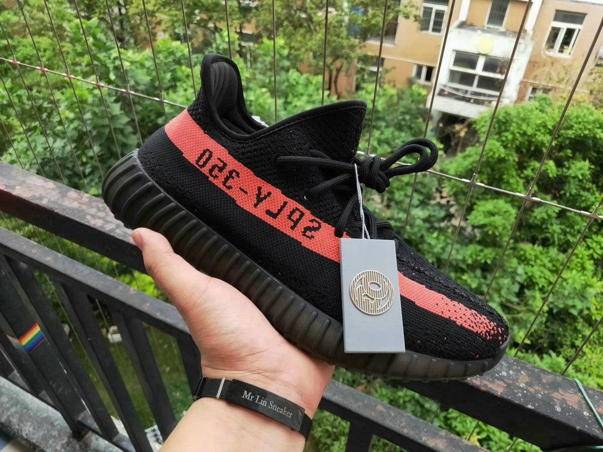 [OG Version] - Yeezy 350v2 - Black Red - BY9612