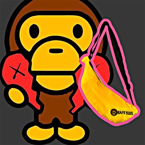  BAPE® BANANA SHOULDER BAG - TÚI ĐEO CHÉO BAPE® (HẾT HÀNG) 