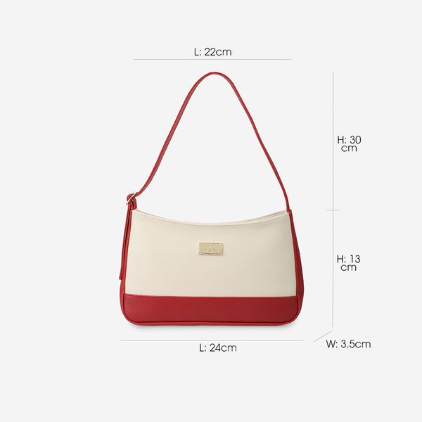 Túi da đeo vai nữ dáng chữ nhật phối màu JO BY IDIGO FB2-2001-00 hình kích thước