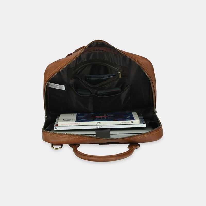 Túi đeo chéo công sở, túi xách nam nữ Laptop 14inch đi học phối nịt IDIGO UB2 - 6015
