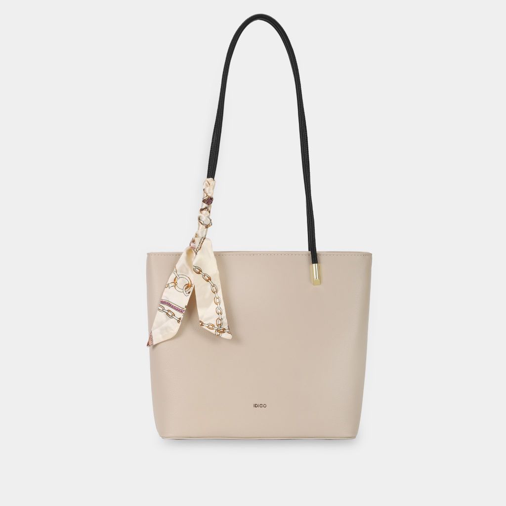 Túi đeo vai dây mảnh công sở, túi nữ đi chơi phối khăn thời trang IDIGO FB2 - 4310