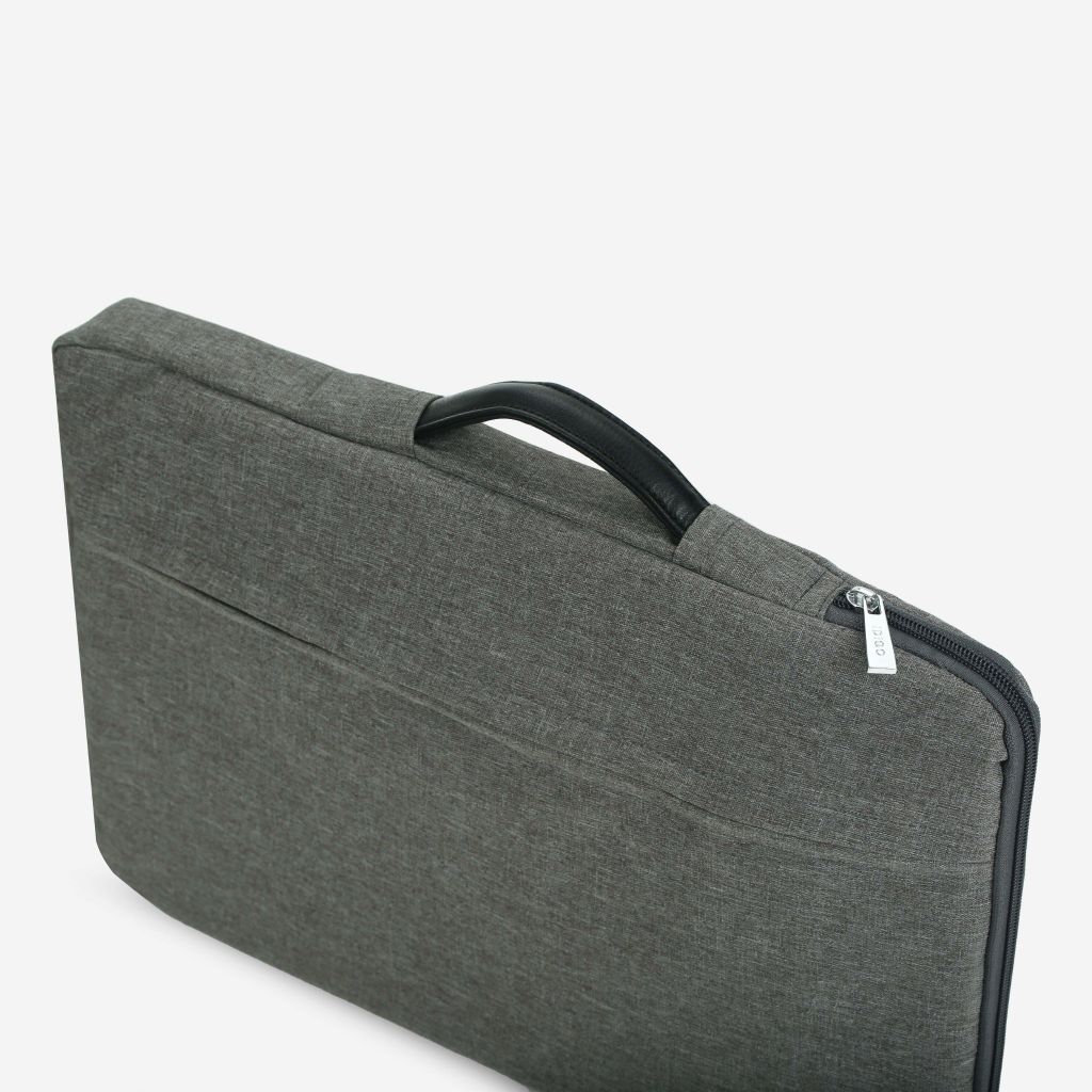 Túi chống sốc Laptop 14inch, túi xách công sở đựng máy tính nam nữ mỏng nhẹ vải bố jeans IDIGO UB2 - 2009
