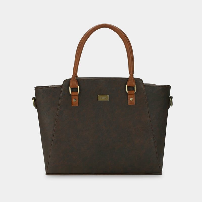 Túi đeo vai giáo viên đựng laptop 14inch, túi xách tay công sở nữ phom lớn chứa tài liệu A4 IDIGO FB2 - 5053