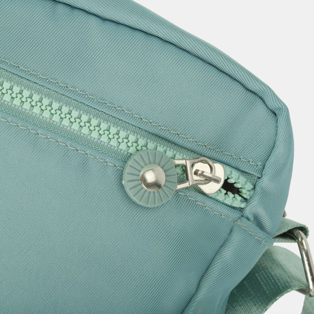 Túi đeo chéo đi chơi, túi đeo vai nữ du lịch nhiều ngăn vải nylon năng động IDIGO FF6 - 2011