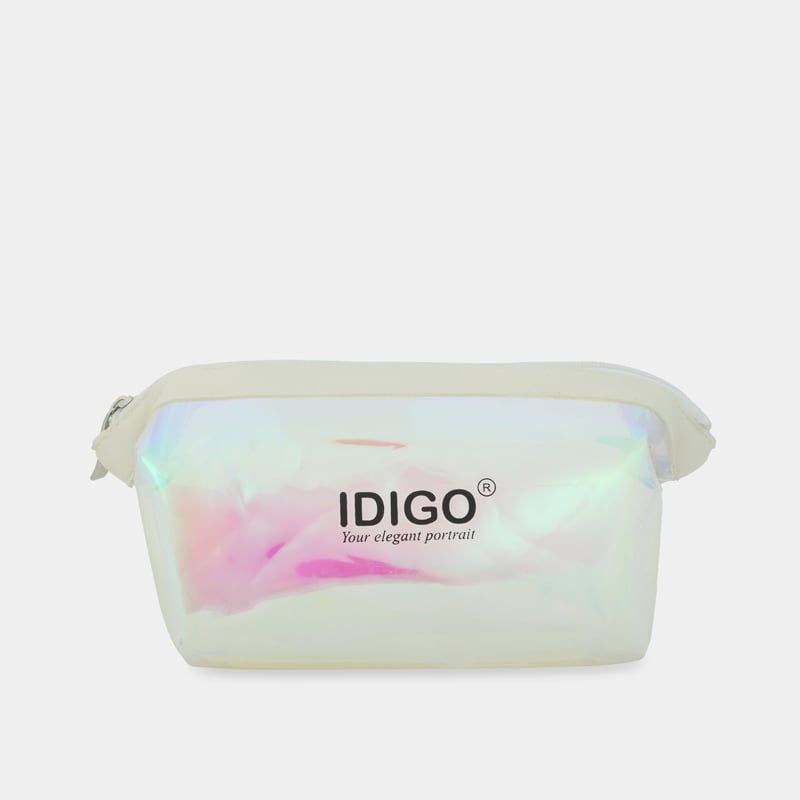 Túi đựng mỹ phẩm nhựa PVC dẻo trong suốt, chống thấm nước, túi trang điểm, đựng đồ vệ sinh cá nhân tiện lợi cầm tay hoặc đem đi du lịch IDIGO FP5 - 1101
