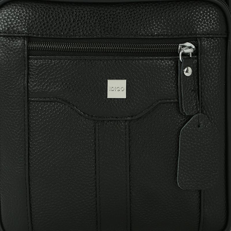 Túi xách nam công sở da bò, túi đeo chéo nam du lịch đựng iPad 7.9 inch ngăn trước vạt chéo IDIGO MB1 - 6019