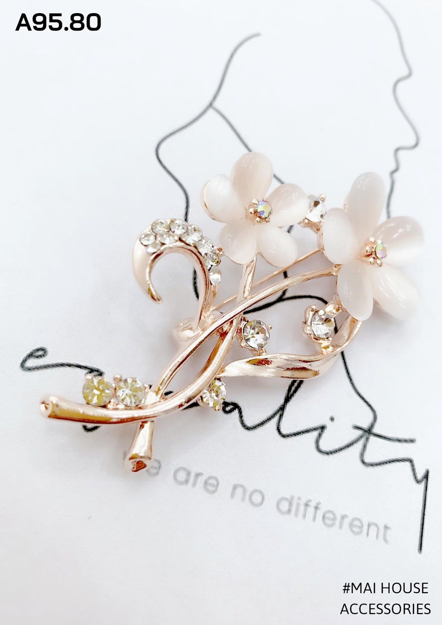 CÀI ÁO 2 hoa ngọc A95