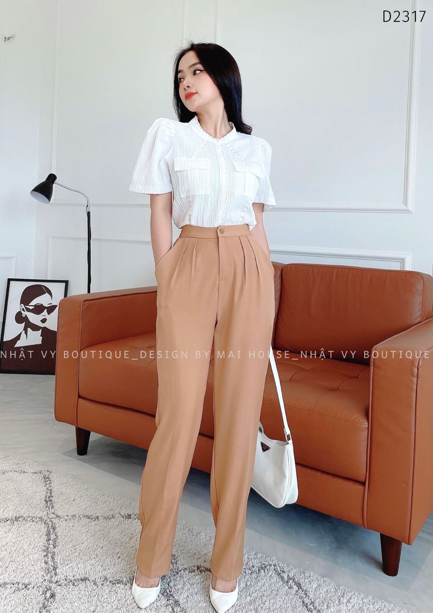 Quần tây form dáng suông - D2317