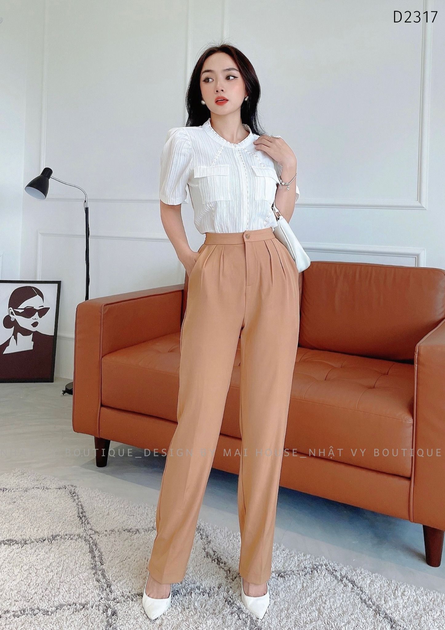 Quần tây form dáng suông - D2317