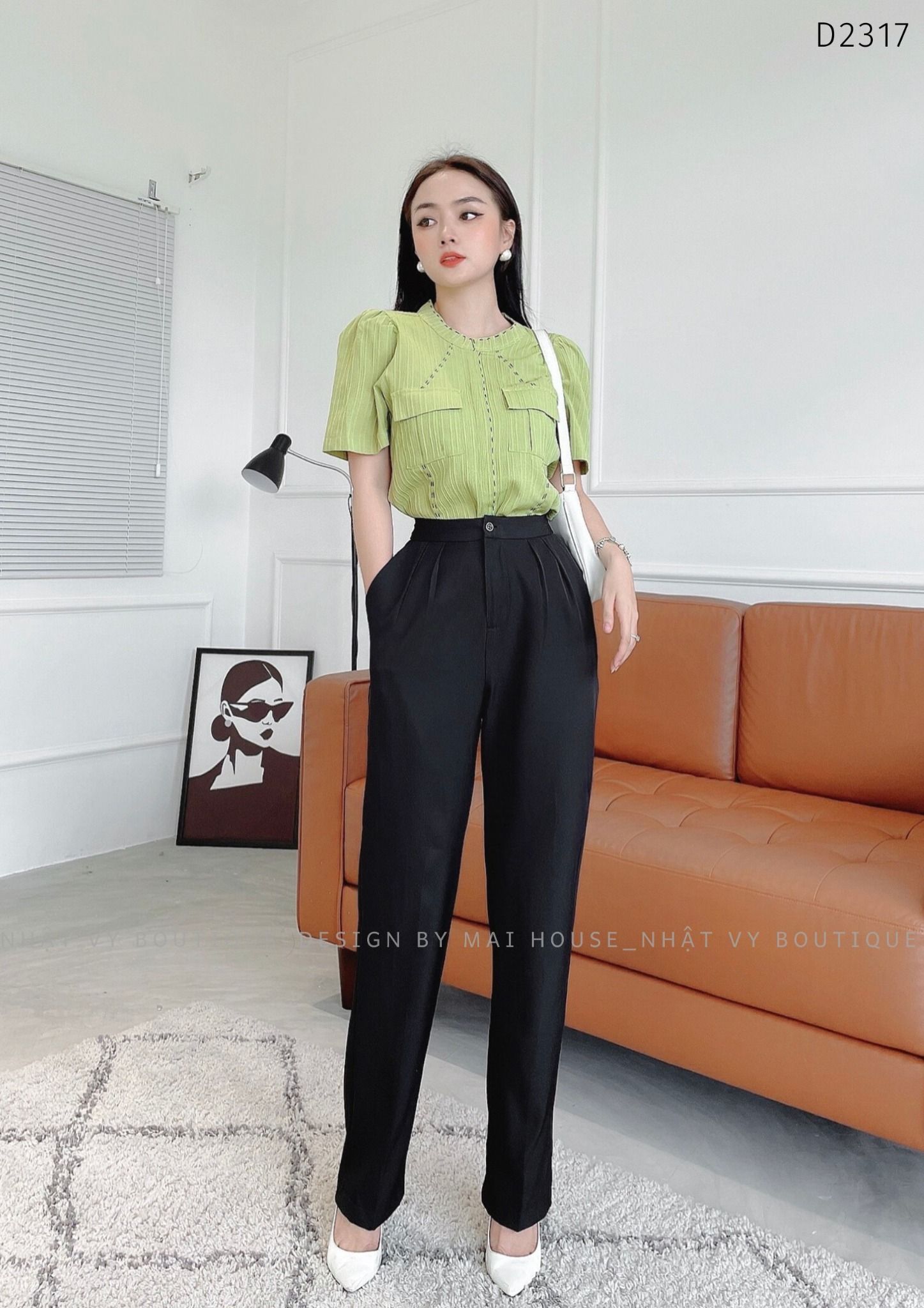 Quần tây form dáng suông - D2317