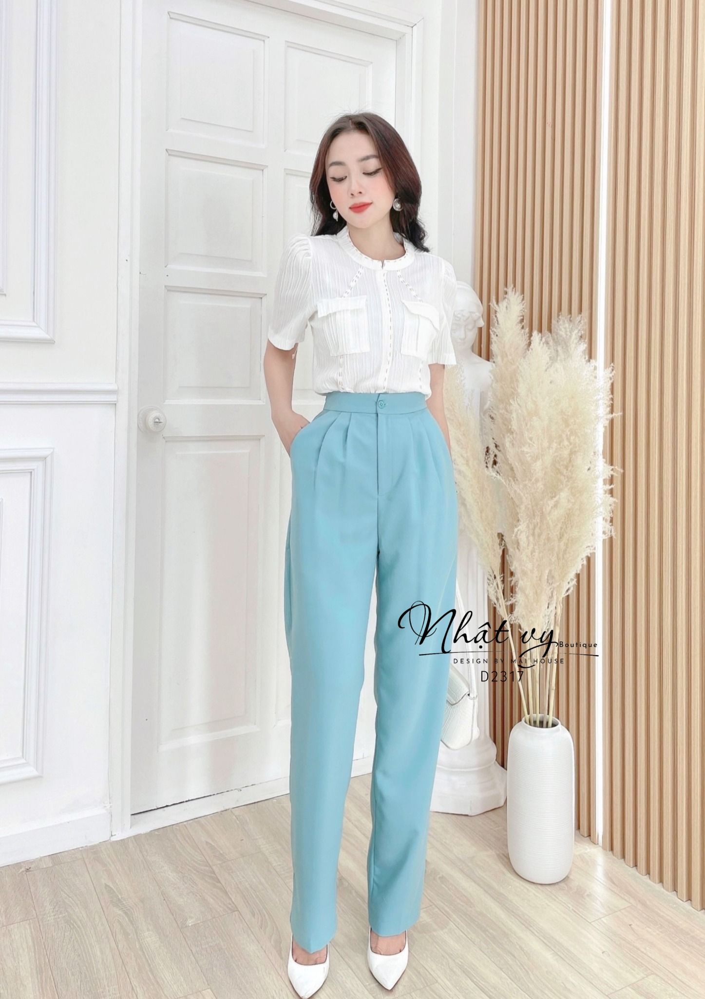 Quần tây form dáng suông - D2317