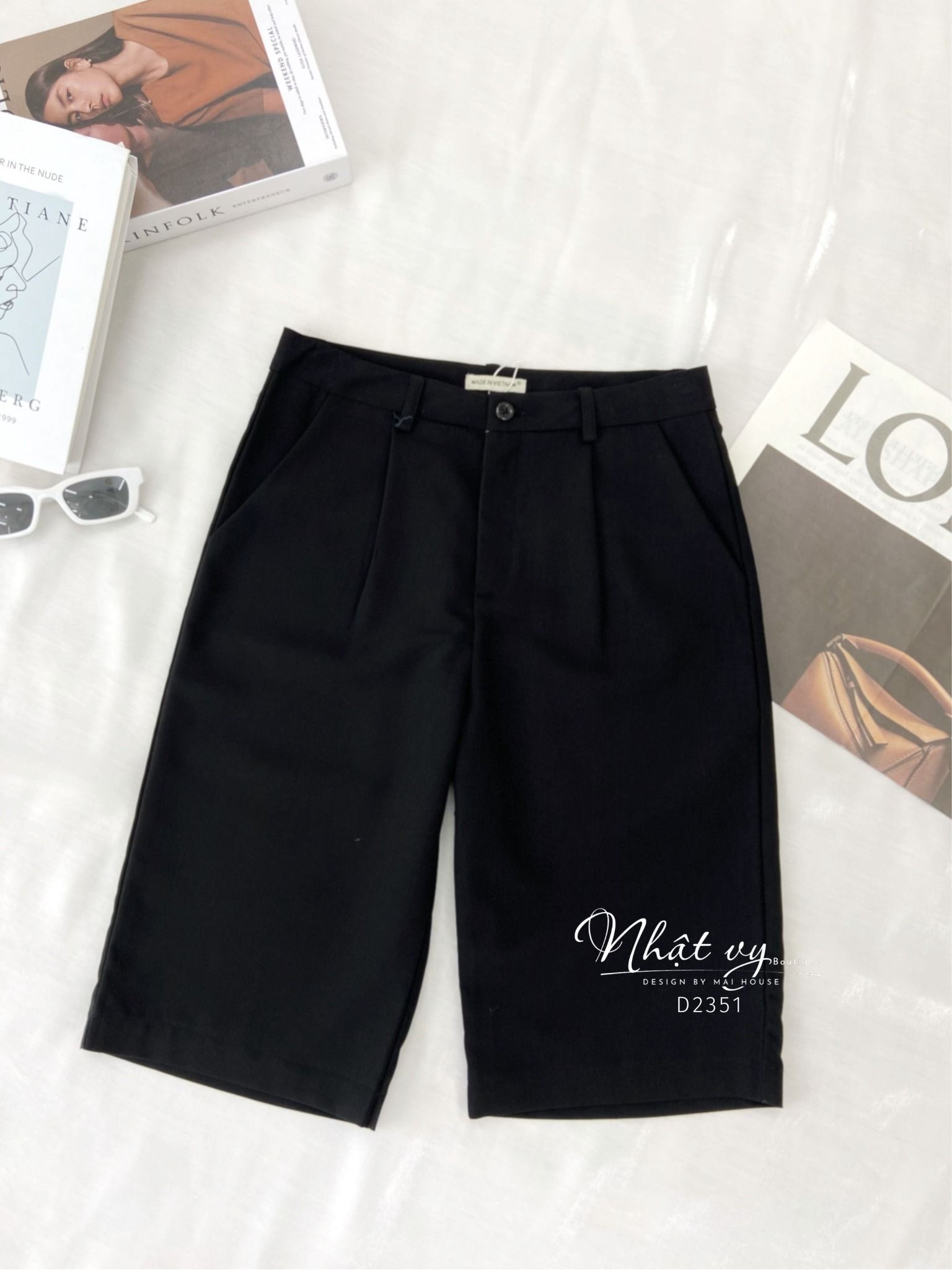 Quần lửng nữ dáng suông - D2351