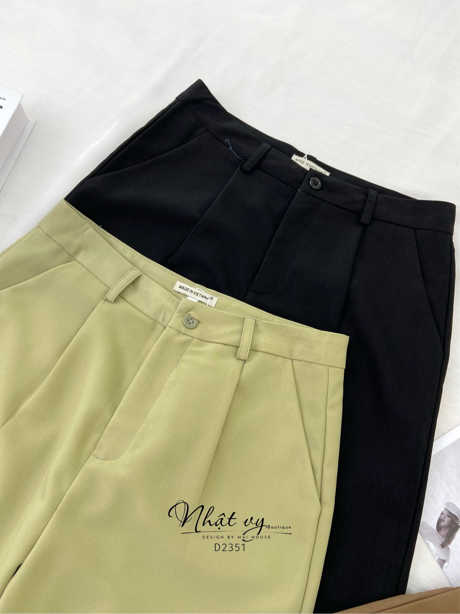 Quần lửng nữ dáng suông - D2351