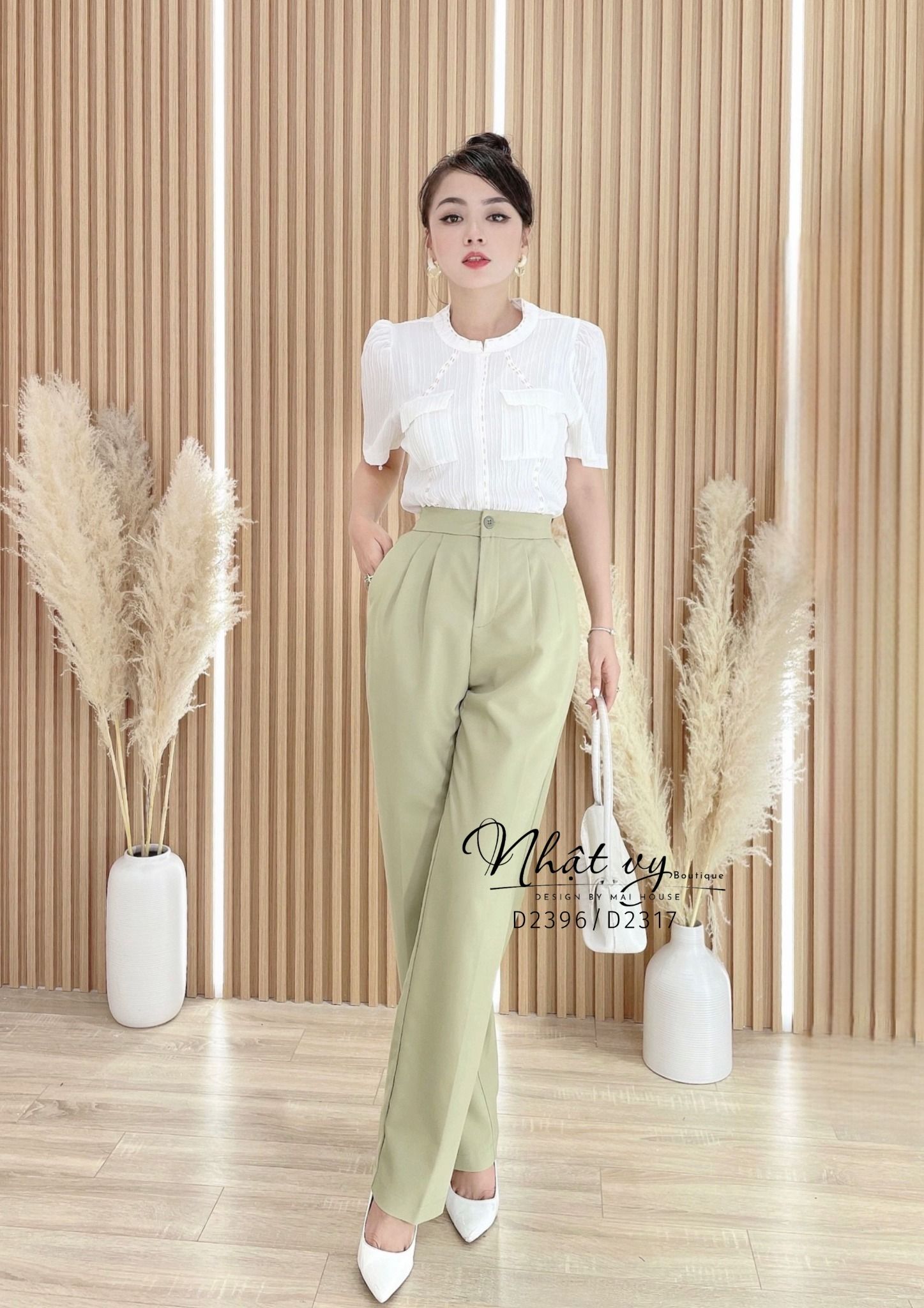 Quần tây form dáng suông - D2317