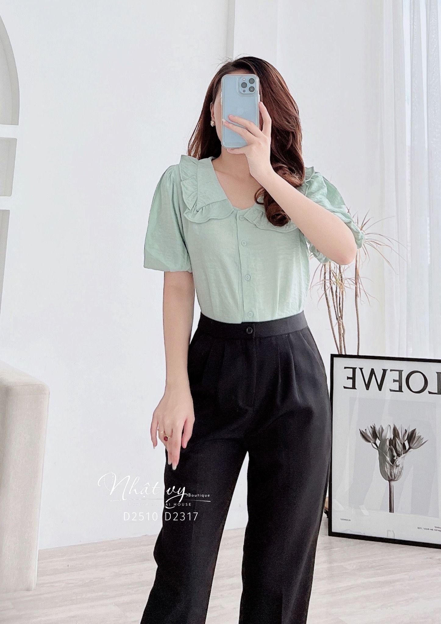 Quần tây form dáng suông - D2317