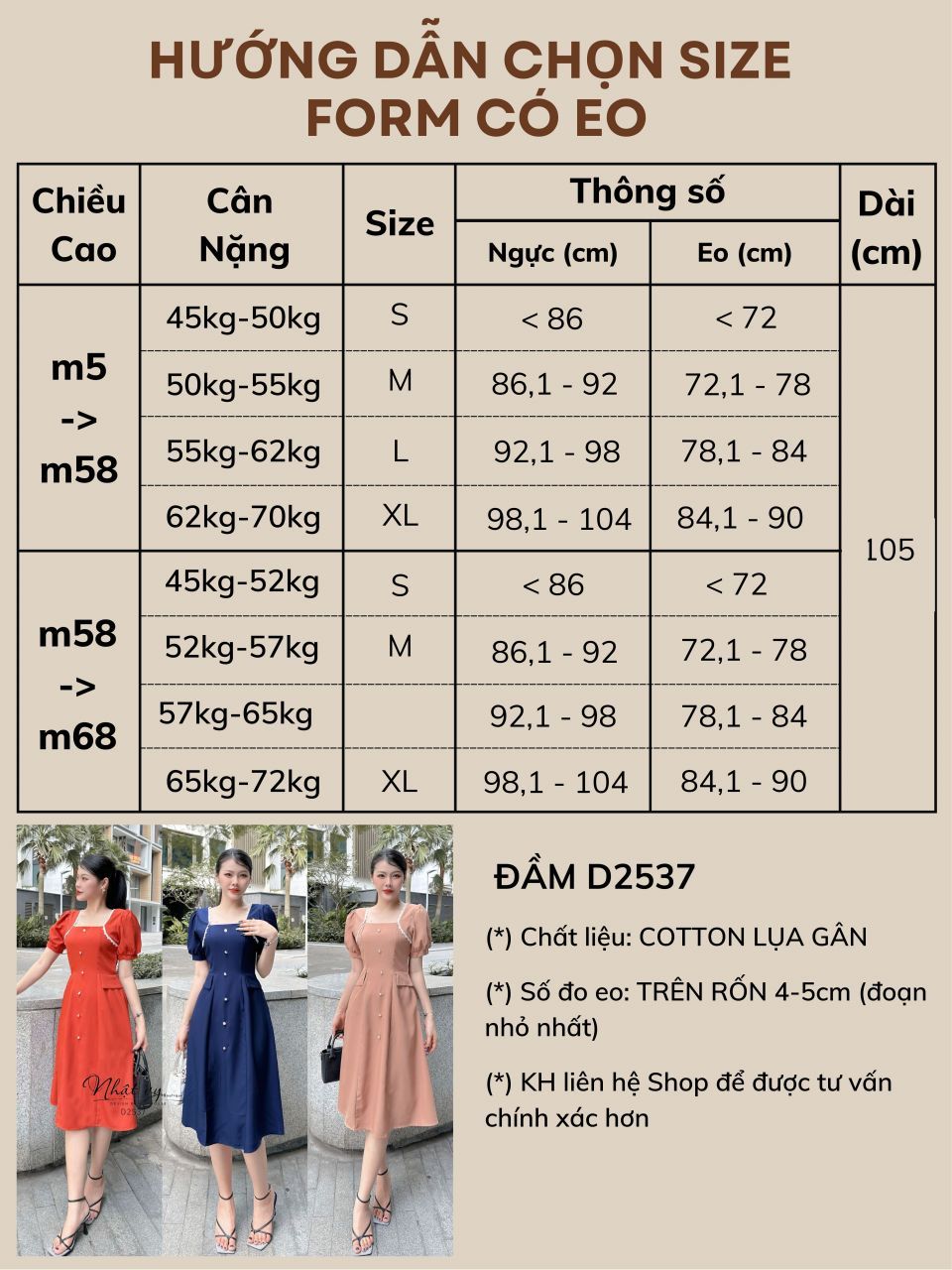 Đầm cổ vuông viền ren kiểu đính cúc giả - D2537