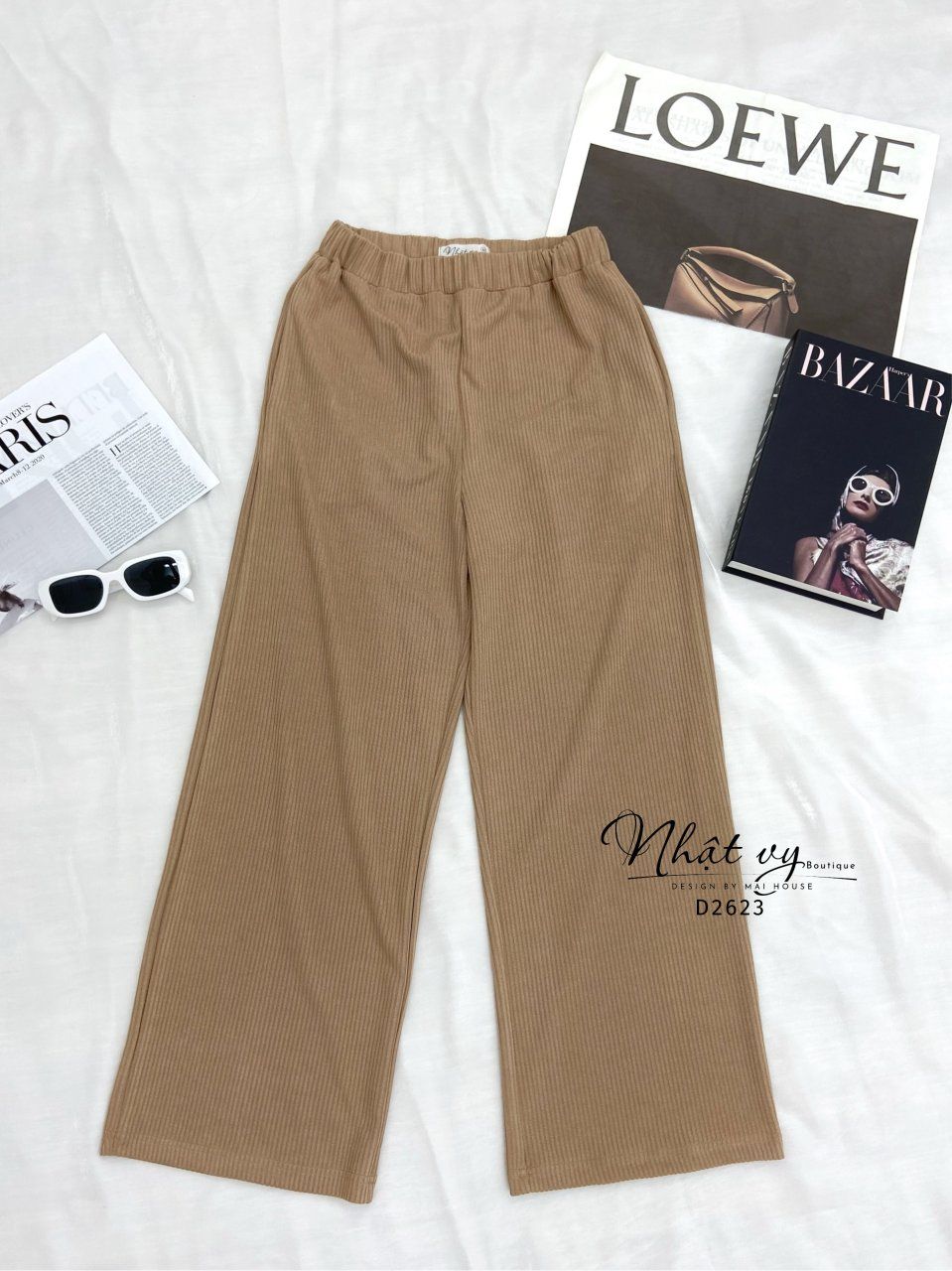 Quần thun dáng ống suông - D2623