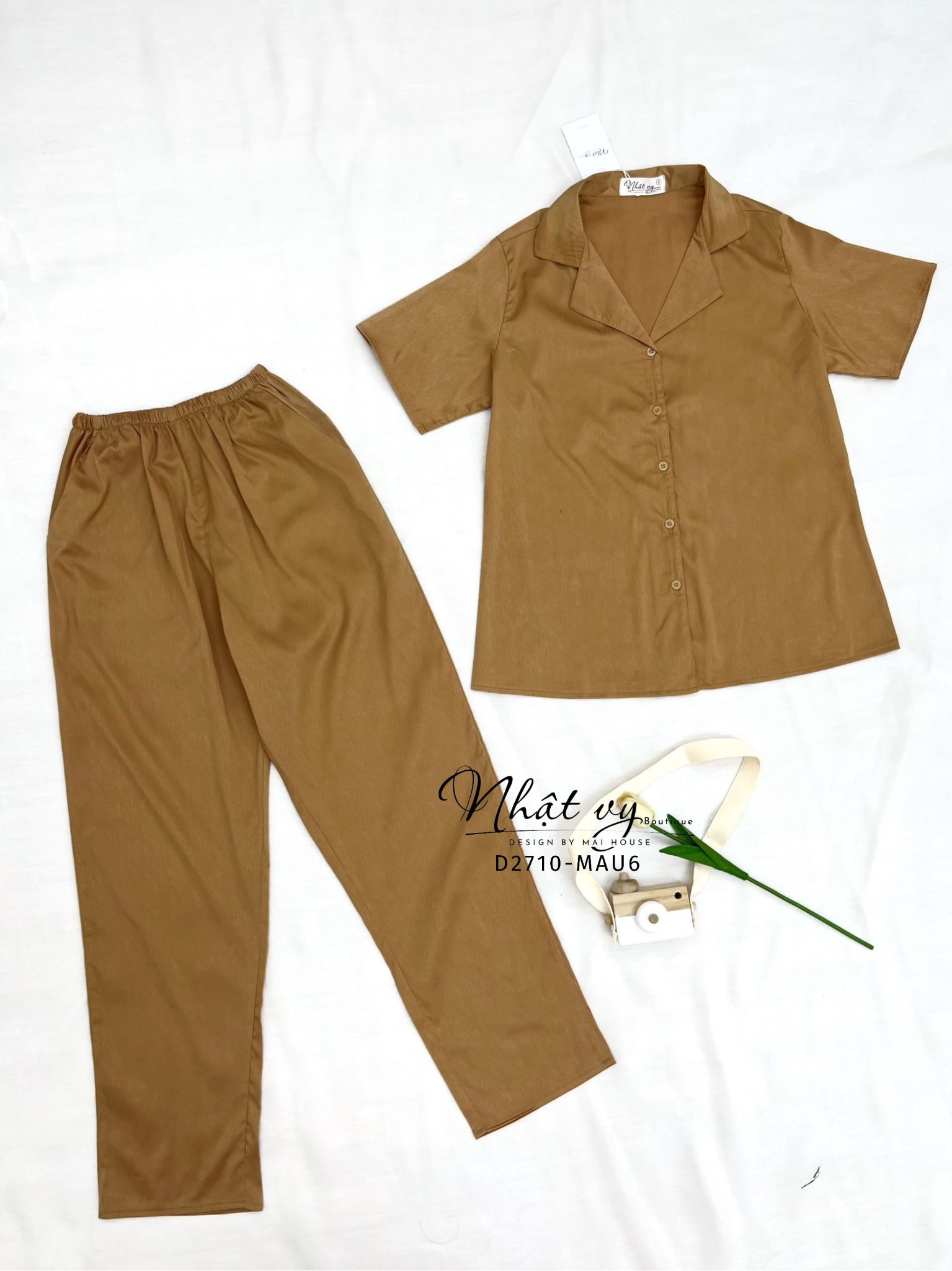 Set bộ họa tiết quần dài - D2710