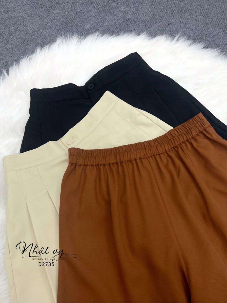Quần đùi xếp ly - D2735
