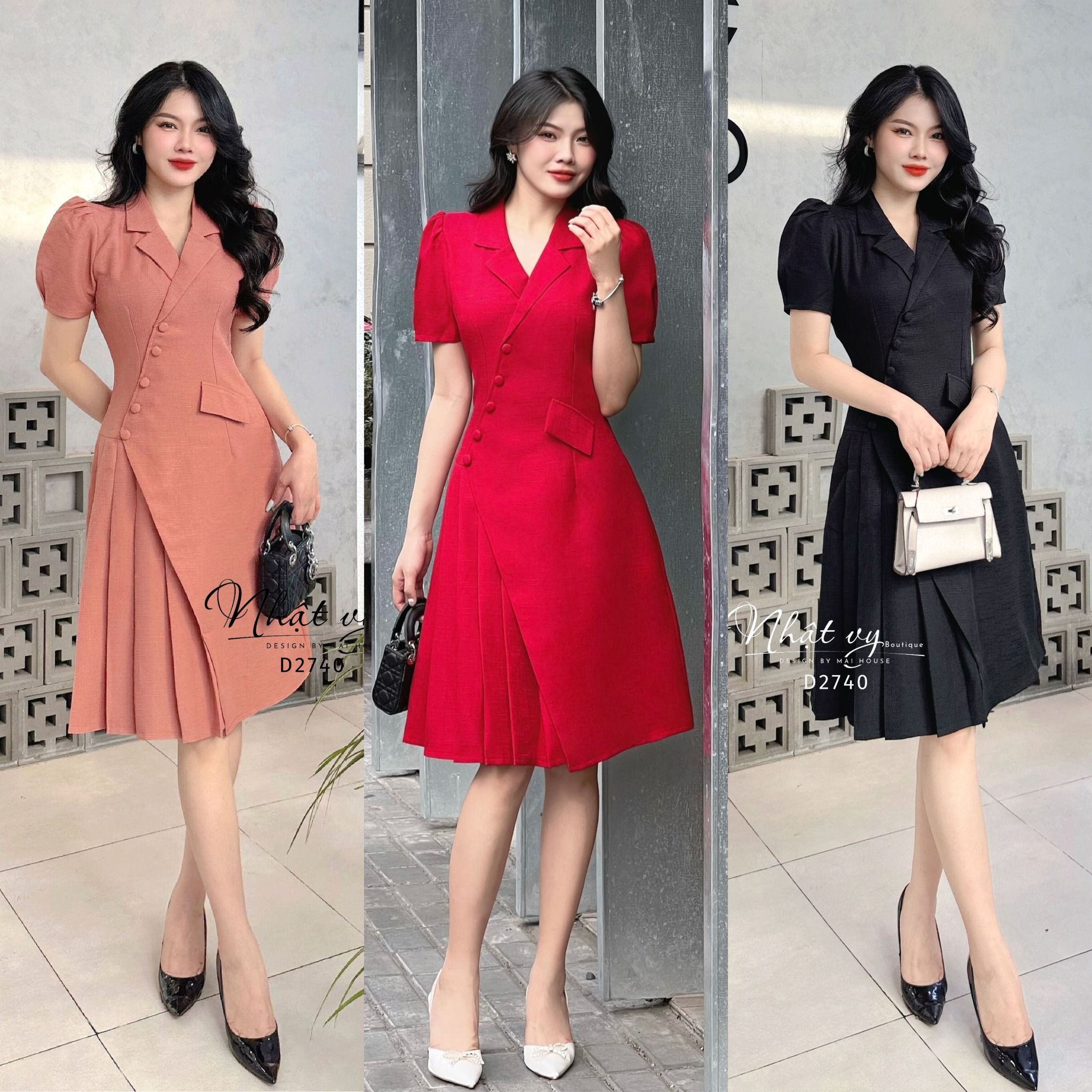 Đầm dáng ôm cúc bọc - DA2740