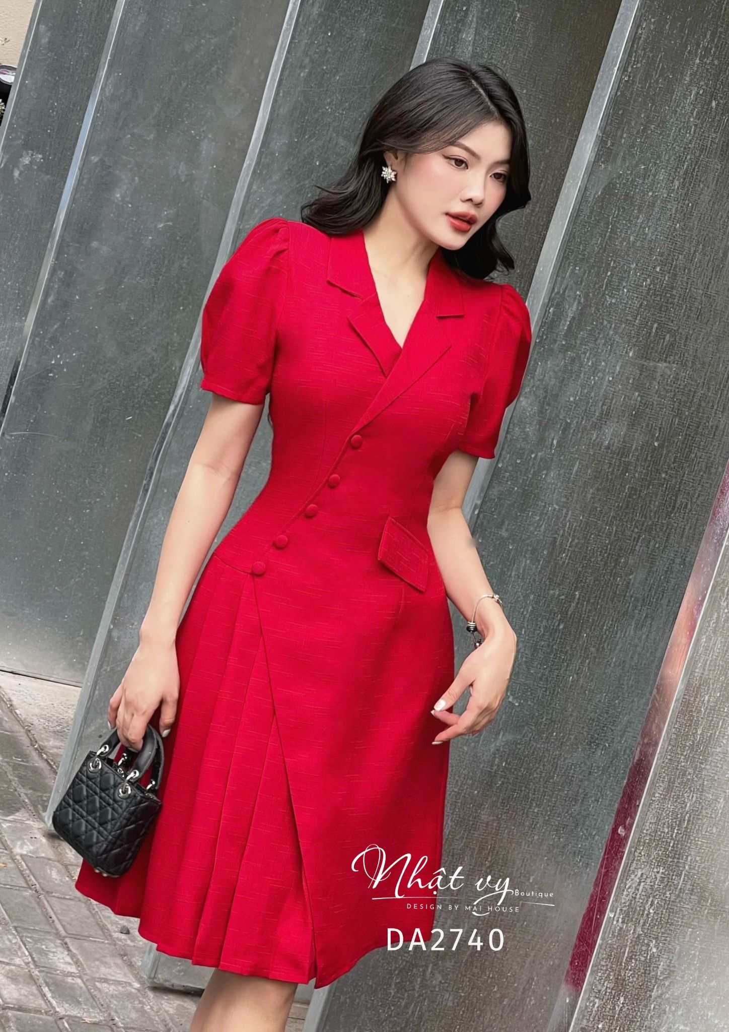Đầm dáng ôm cúc bọc - DA2740