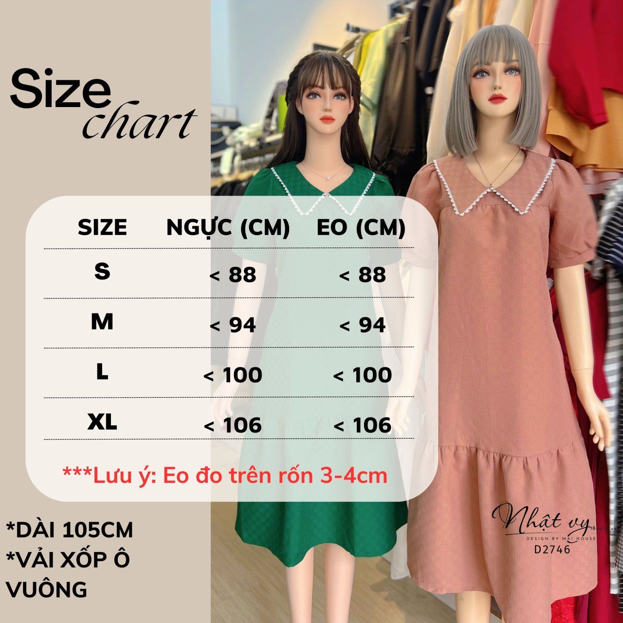 Đầm suông cổ bèo viền ren đuôi cá - D2746