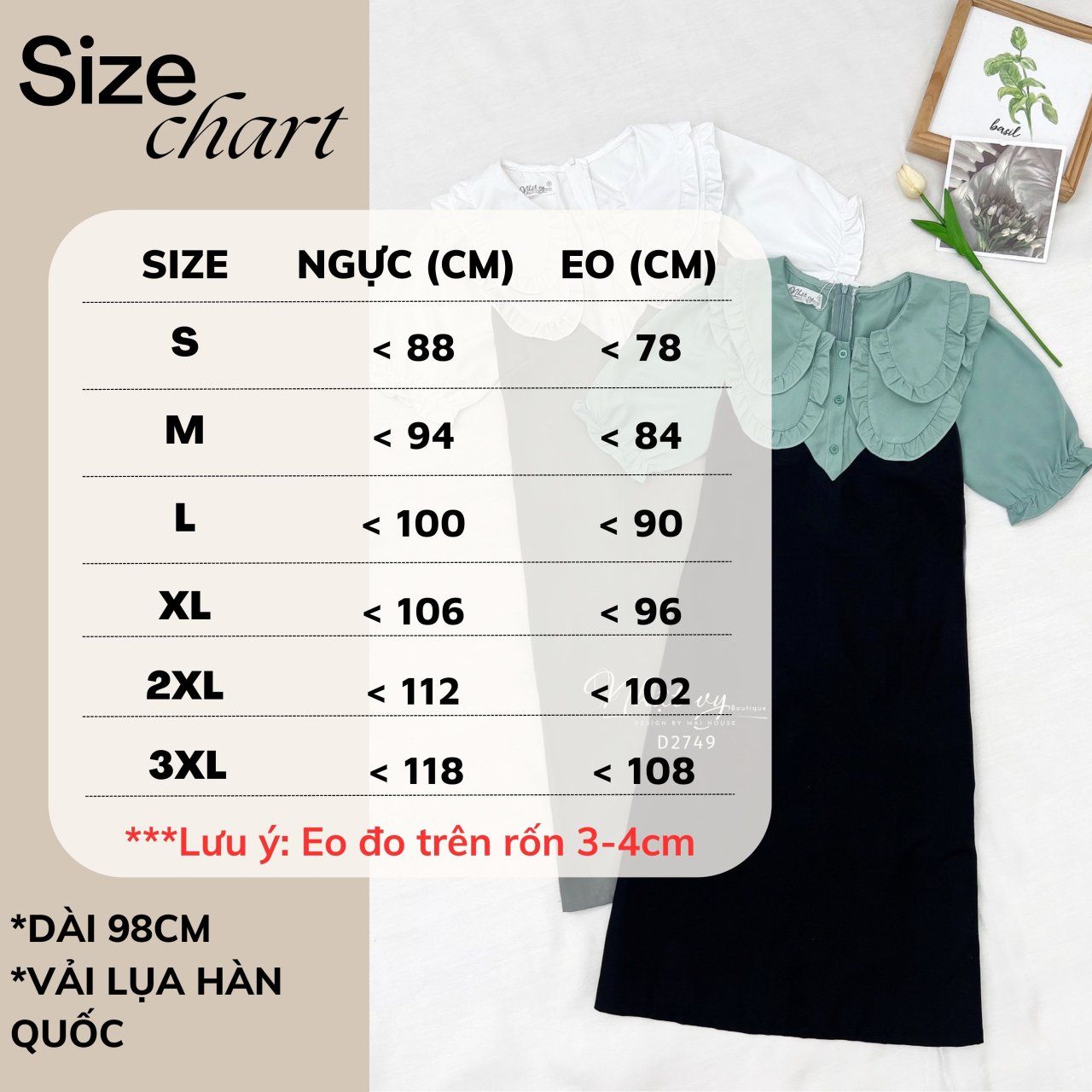  Đầm suông cổ bèo 2 lớp tay bo thun - D2749 