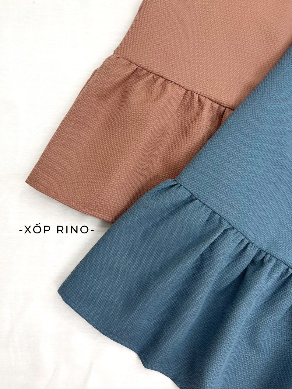 Đầm suông đuôi cá cổ tròn phối bèo cổ - D2757